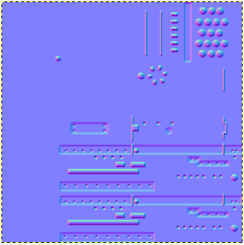 Normal Map created by Gimp