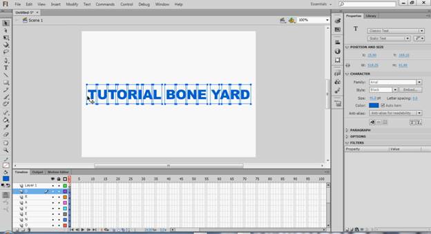 Text Animation In Flash Text Animation In Flash
